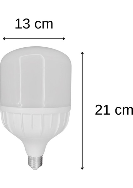 Chn 5'li Paket 50W Büyük Boy 6500K Beyaz Işık E27 LED Tasarruflu Ampül