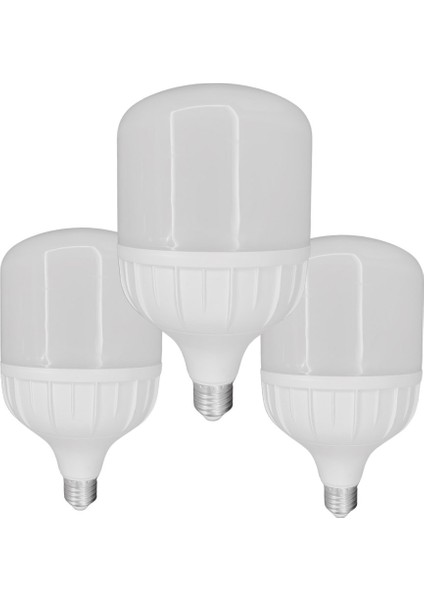 Chn 3'lü Paket 50W Büyük Boy 6500K Beyaz Işık E27 LED Tasarruflu Ampül