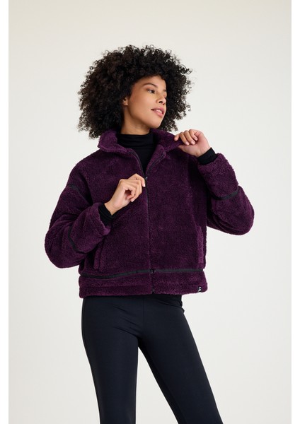 Shine Casual Kadın Peluş Mont Mor fırsatları