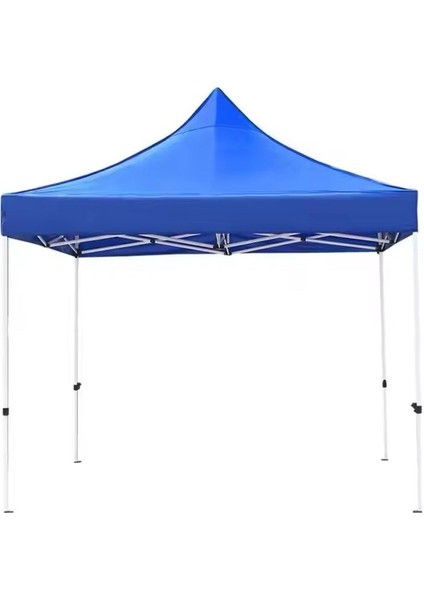 Otomatik Gazebo Çardak 240 x 240 cm Tente Teras Bahçe Kamelyası Gölgelik Mavi