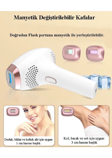 Nwn-4 Acısız Ipl Buz Lazer Epilasyon - Tüm Vücut - Tüm Ten Renkleri ile Uyumlu