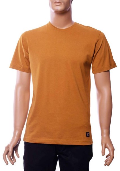 M-221 Erkek T-Shirt Süprem Bisiklet Yaka Kısa Kol 2xl Hardal modelleri