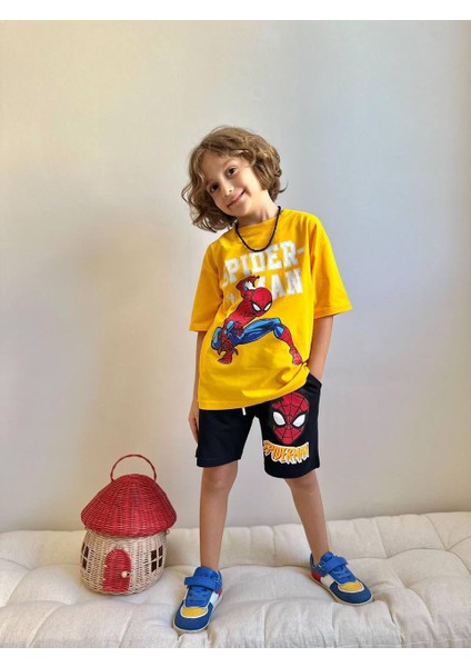 Baskılı Şortlu Erkek Çocuk Takım