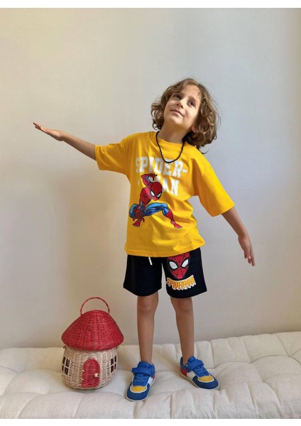 Baskılı Şortlu Erkek Çocuk Takım fiyatları