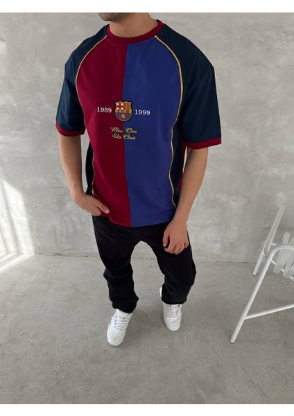 Oversize Barcelona Taraftar Tişört