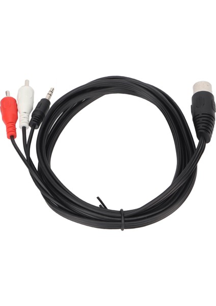 Dın 8 Pin - 3,5 mm 2 Rca Kablo Erkek - Erkek Büyük Dın Ses Adaptör Kablosu Amplifikatör Alıcı Subwoofer Için 5,9 Ft (Yurt Dışından) fiyatları