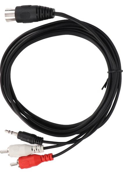 Dın 8 Pin - 3,5 mm 2 Rca Kablo Erkek - Erkek Büyük Dın Ses Adaptör Kablosu Amplifikatör Alıcı Subwoofer Için 5,9 Ft (Yurt Dışından) modelleri