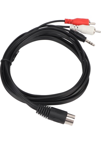 Dın 8 Pin - 3,5 mm 2 Rca Kablo Erkek - Erkek Büyük Dın Ses Adaptör Kablosu Amplifikatör Alıcı Subwoofer Için 5,9 Ft (Yurt Dışından) fırsatları