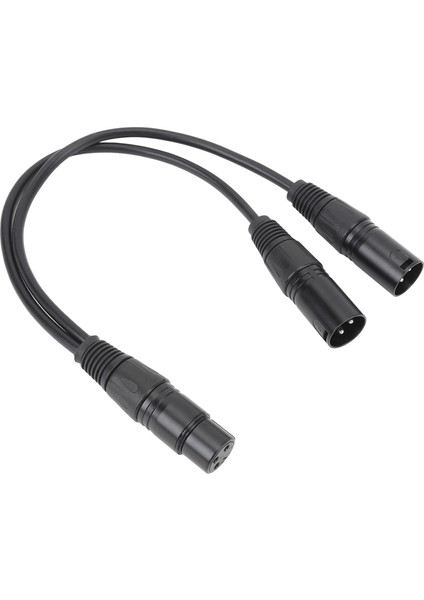 Xlr Dişi - Çift Xlr Erkek Kablo Xlr Ayırıcı Kablo 3 Pin Xlr Dişi - Çift Erkek Yama Y Kablosu Dengeli Mikrofon Kablosu 11.8in (Yurt Dışından)