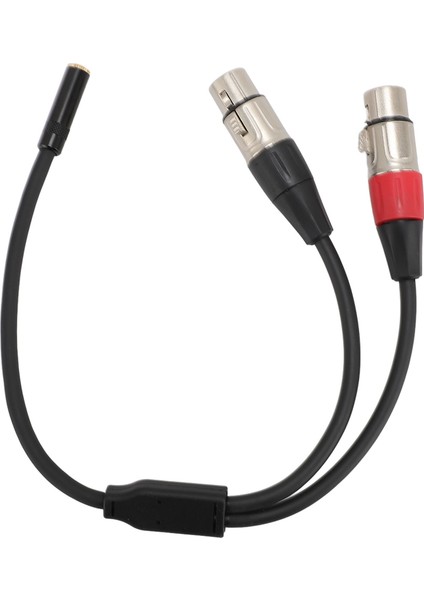 1/8 Ila Çift Xlr Dişi Kablo Y Ayırıcı Kablo Tel 3,5 mm Stereo Mikrofon Dönüştürücü (Yurt Dışından)