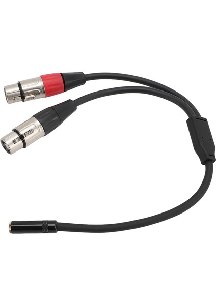 1/8 Ila Çift Xlr Dişi Kablo Y Ayırıcı Kablo Tel 3,5 mm Stereo Mikrofon Dönüştürücü (Yurt Dışından)