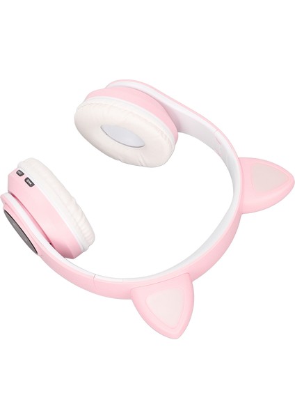 LXB39A Kedi Kulaklı Bluetooth Kulaklık Sevimli Ayarlanabilir Bas Taşınabilir Kablosuz Bluetooth Kulaklık Ses Kablosu ile Çocuklar Için (Pembe) (Yurt Dışından) indirimleri