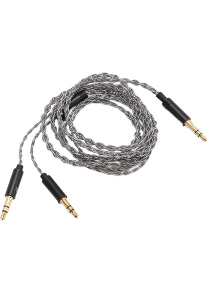 3,5 Mm'den Çift 3,5 Mm'ye Kablo 3,9 Ft 4 Telli Gümüş Kaplamalı Bakır Çekirdekli Kablo Kulaklık Yedek Kablosu Beyerdynamic T1 Iı T5 Için (Yurt Dışından) fiyatları