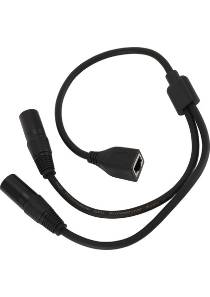 Çift Xlr 3pin Erkek - RJ45 Dişi Adaptör Kablosu Xlr - RJ45 Y Ayırıcı Kablo Dmx Con Kontrol Cihazı Serisi Için 1,6 Ft Uzunluk (Yurt Dışından) fırsatları