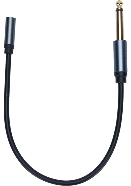 1/4 Ila 3,5 mm Kulaklık Adaptör Kablosu Mono 6,35 mm Erkek Ila 1/8 Dişi Stereo Jak Ses Kablosu (Yurt Dışından)
