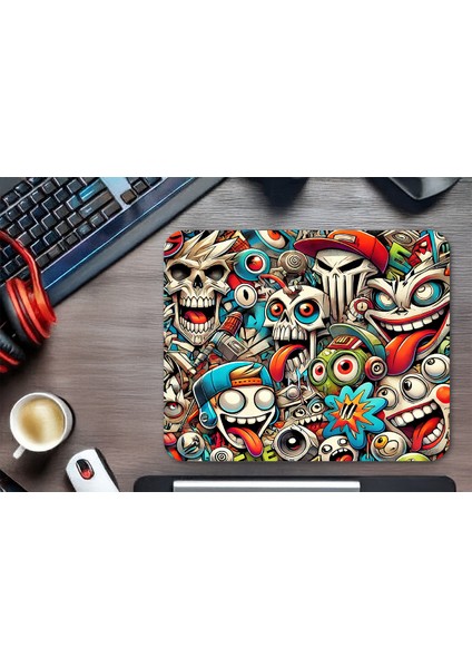 Gaming Oyuncu Xl Mouse Pad Kaydırmaz Dikişli Mousepad 480X400X4 mm Dikişli Premium Model