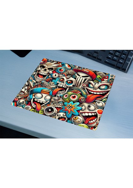 Gaming Oyuncu Xl Mouse Pad Kaydırmaz Dikişli Mousepad 480X400X4 mm Dikişli Premium Model