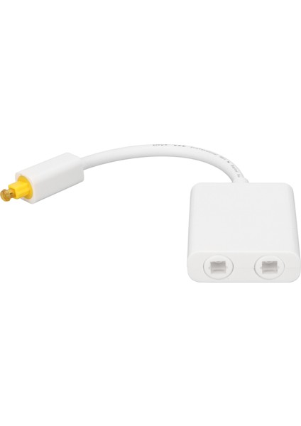 Optik Kablo Ayırıcı 1 Giriş 2 Çıkış Surround Ses Dijital Optik Fiber Ses Kablosu DVD CD Oynatıcı Bilgisayar Amplifikatör Beyaz (Yurt Dışından)