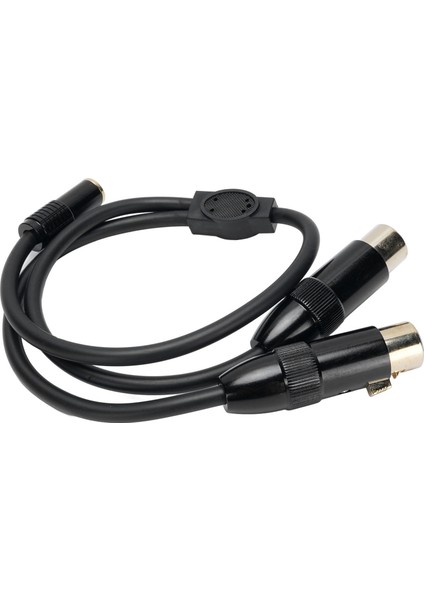 3,5 mm Dişi - Çift Xlr Dişi Kablo 0,5 M Uzunluk 3,5 mm 1/8 Inç Aux - Xlr Dengesiz Y Ayırıcı Kablo (Yurt Dışından) indirimleri