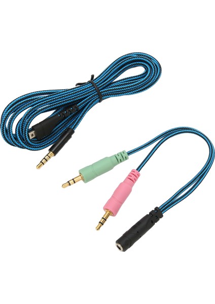 Kulaklık Kablosu Kayıpsız Ofc Çekirdek Yedek Kulaklık Ses Kablosu Y Adaptörlü Steelseries Arctis 3 5 7 Pro 6.5ft (Yurt Dışından)