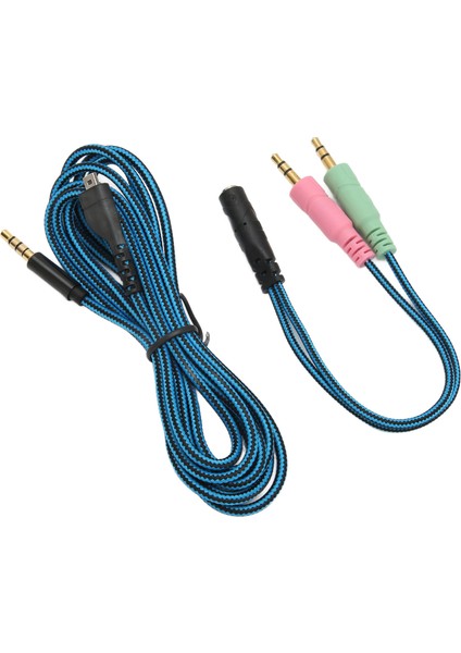 Kulaklık Kablosu Kayıpsız Ofc Çekirdek Yedek Kulaklık Ses Kablosu Y Adaptörlü Steelseries Arctis 3 5 7 Pro 6.5ft (Yurt Dışından)