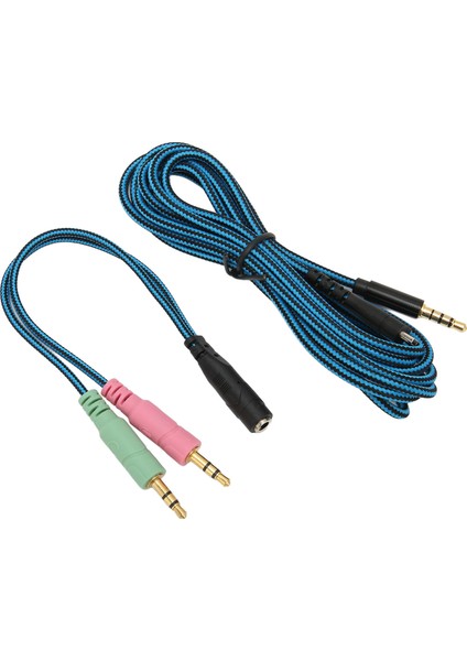 Kulaklık Kablosu Kayıpsız Ofc Çekirdek Yedek Kulaklık Ses Kablosu Y Adaptörlü Steelseries Arctis 3 5 7 Pro 6.5ft (Yurt Dışından)