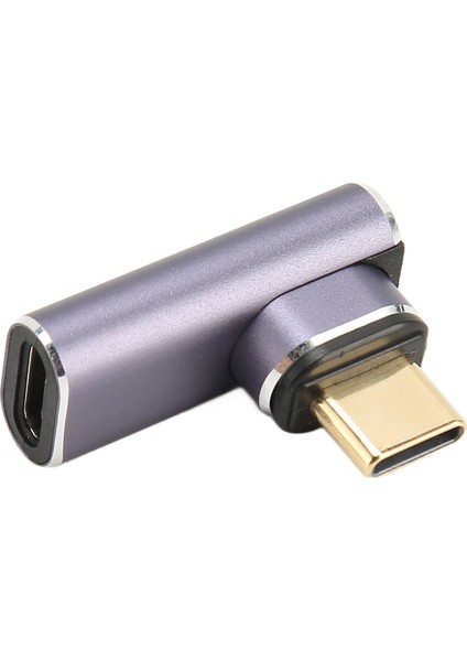 USB C 3.1 Manyetik Dik Açı Adaptörü Pd 140W Hızlı Şarj 40GBPS 8k 90 Derece Tip C Manyetik Adaptör MacBook Pro Için (Yurt Dışından) modelleri