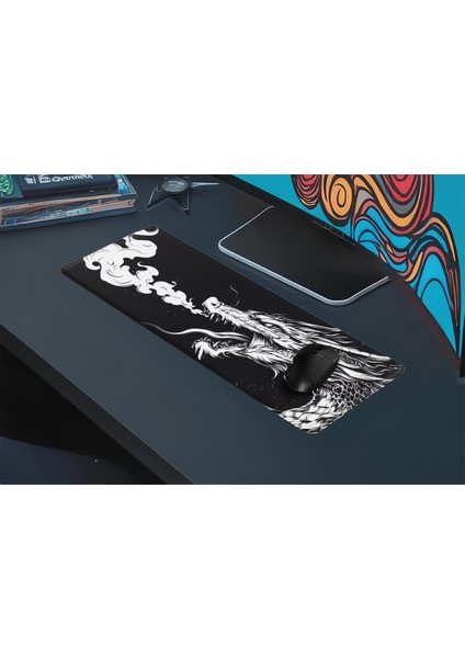 Gaming Oyuncu Xl Mouse Pad Kaydırmaz Dikişli Mousepad 80X30 cm