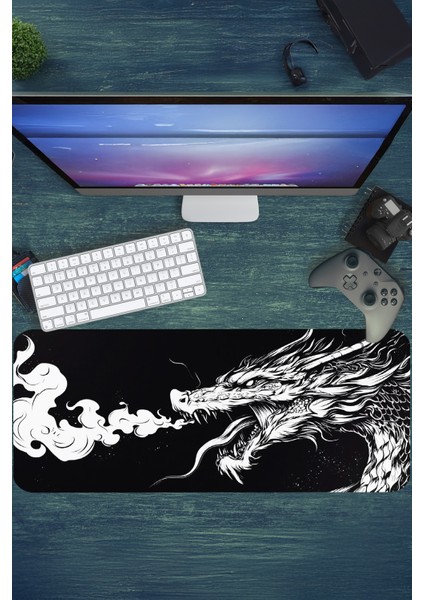 Gaming Oyuncu Xl Mouse Pad Kaydırmaz Dikişli Mousepad 80X30 cm