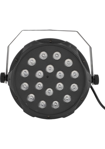 LED Sahne Işığı 18 x 3W Sesle Etkinleştirilen 2 Çalışma Modu Rgb Par Can Işık Performans Parti Düğün Kulübü Için Ab Fişi 100 Ila 240V (Yurt Dışından) modelleri