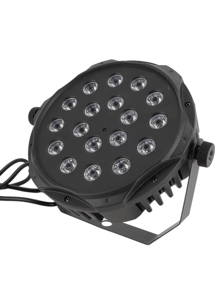 LED Sahne Işığı 18 x 3W Sesle Etkinleştirilen 2 Çalışma Modu Rgb Par Can Işık Performans Parti Düğün Kulübü Için Ab Fişi 100 Ila 240V (Yurt Dışından) indirimleri