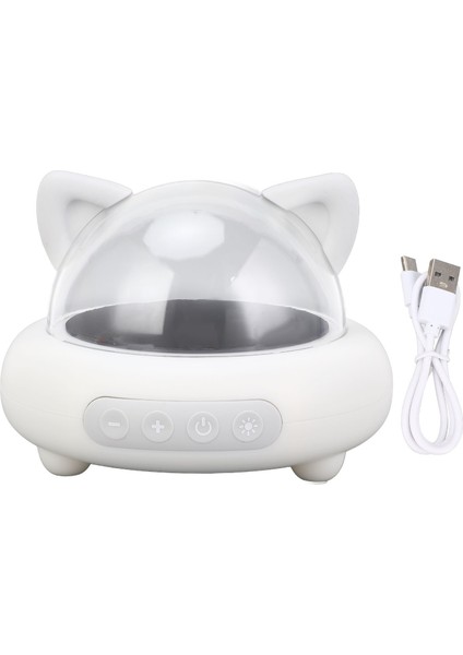 Bluetooth Hoparlör 360 Derece Çevresel Ses Sıcak Ortam Işığı Taşınabilir Kompakt Kablosuz Bluetooth Hoparlör Iç Mekan Dış Mekan Için (Yurt Dışından)