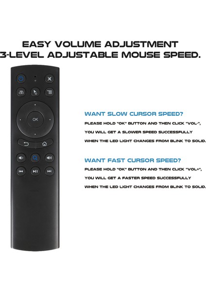 G20BTS Bluetooth Kablosuz Hava Faresi Jiroskop Akıllı Uzaktan Kumanda Xiaomi Akıllı Tv Android Tv Kutusu ile Uyumlu (Yurt Dışından)