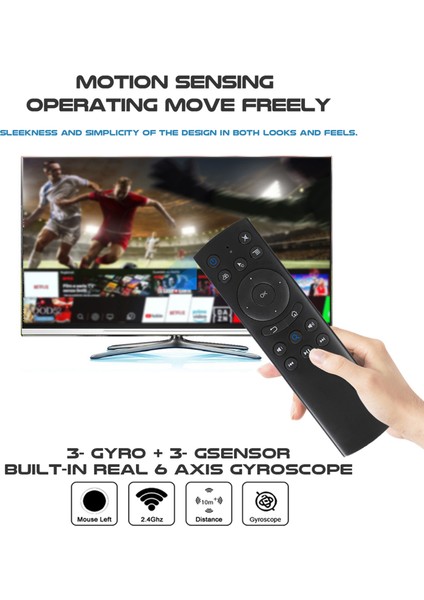 G20BTS Bluetooth Kablosuz Hava Faresi Jiroskop Akıllı Uzaktan Kumanda Xiaomi Akıllı Tv Android Tv Kutusu ile Uyumlu (Yurt Dışından)