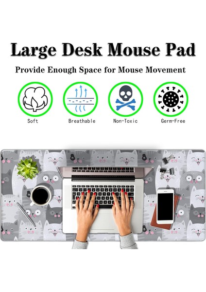 Gaming Oyuncu Xl Mouse Pad Kaydırmaz Dikişli Mousepad 80X30 cm