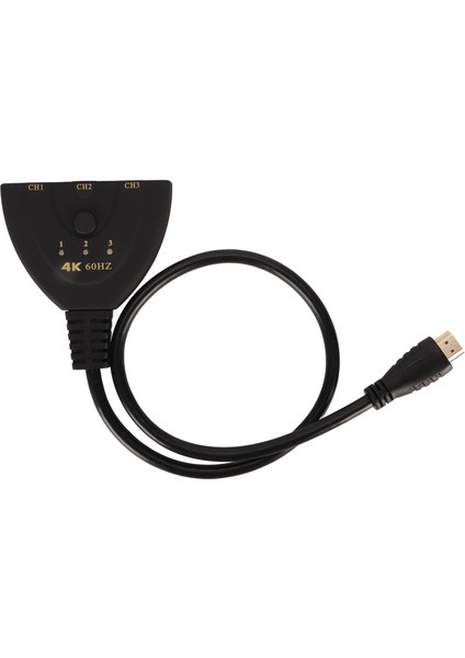 Hd Multimedya Arayüz Anahtarı 4K 60Hz 3'ü 1 Arada Çıkış Çift Yönlü Hd Multimedya Arayüz Ayırıcı Tv Monitör Projektör Bilgisayar Için (Yurt Dışından) fiyatları