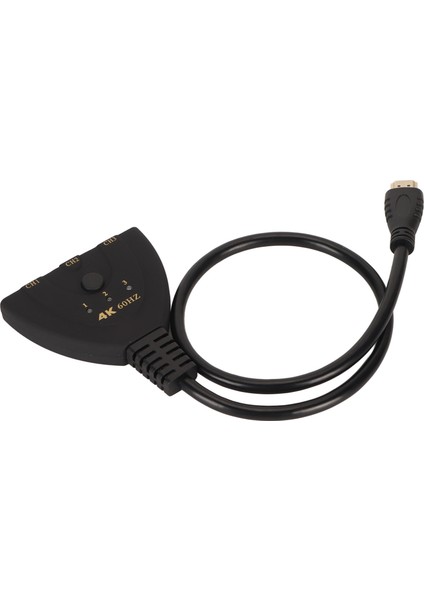 Hd Multimedya Arayüz Anahtarı 4K 60Hz 3'ü 1 Arada Çıkış Çift Yönlü Hd Multimedya Arayüz Ayırıcı Tv Monitör Projektör Bilgisayar Için (Yurt Dışından) modelleri