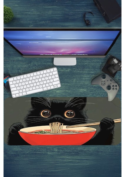 Gaming Oyuncu Xl Mouse Pad Kaydırmaz Dikişli Mousepad 80X30 cm