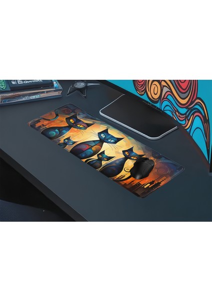 Gaming Oyuncu Xl Mouse Pad Kaydırmaz Dikişli Mousepad 80X30 cm