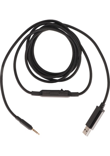 Beyerdynamic MMX300 Için Hat Içi Ses Kontrol Sessiz Düğmeli Kulaklık Ses Kablosu Yedek USB Oyun Kulaklığı Kablosu (Yurt Dışından)