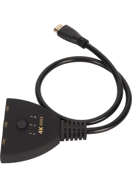 Hd Multimedya Arayüz Anahtarı 4K 60Hz 3'ü 1 Arada Çıkış Çift Yönlü Hd Multimedya Arayüz Ayırıcı Tv Monitör Projektör Bilgisayar Için (Yurt Dışından) fırsatları