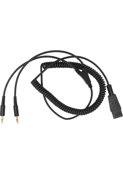 Hızlı Bağlantı 3,5 mm Kablo Qd'den Çift 3,5 mm Adaptör Kablosuna Plantronics Kulaklık ve Pc Ses Kartı Için (Yurt Dışından)