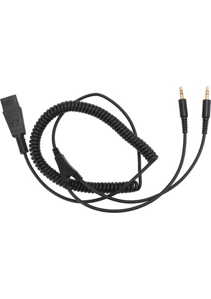 Hızlı Bağlantı 3,5 mm Kablo Qd'den Çift 3,5 mm Adaptör Kablosuna Plantronics Kulaklık ve Pc Ses Kartı Için (Yurt Dışından) fiyatları