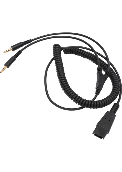 Hızlı Bağlantı 3,5 mm Kablo Qd'den Çift 3,5 mm Adaptör Kablosuna Plantronics Kulaklık ve Pc Ses Kartı Için (Yurt Dışından) modelleri