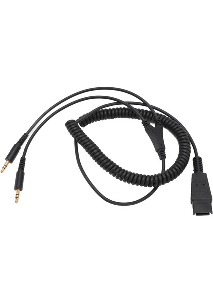 Hızlı Bağlantı 3,5 mm Kablo Qd'den Çift 3,5 mm Adaptör Kablosuna Plantronics Kulaklık ve Pc Ses Kartı Için (Yurt Dışından) fırsatları