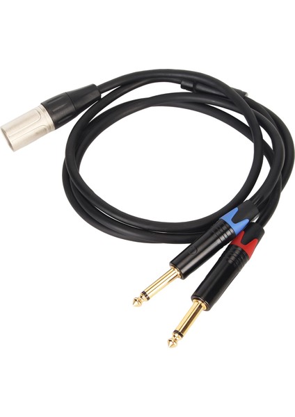 Çift 1/4 Inç Xlr Erkek Y Ayırıcı Kablo Xlr Erkek Çift 6.35MM Ts Mono Fiş Mikrofon Ses Dönüştürücü Adaptör 1m/3.3ft (Yurt Dışından) fiyatları