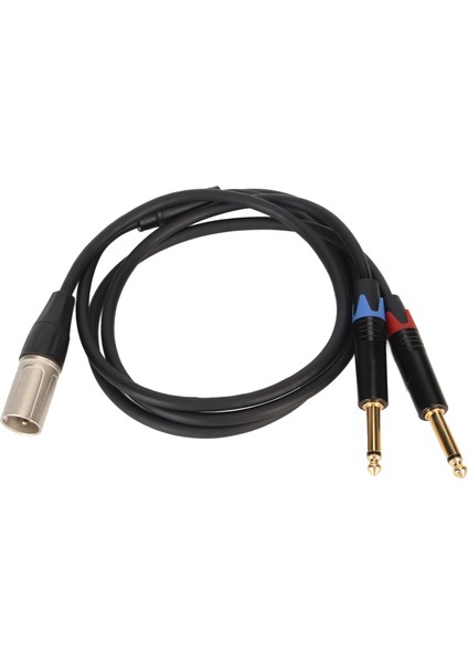 Çift 1/4 Inç Xlr Erkek Y Ayırıcı Kablo Xlr Erkek Çift 6.35MM Ts Mono Fiş Mikrofon Ses Dönüştürücü Adaptör 1m/3.3ft (Yurt Dışından) modelleri