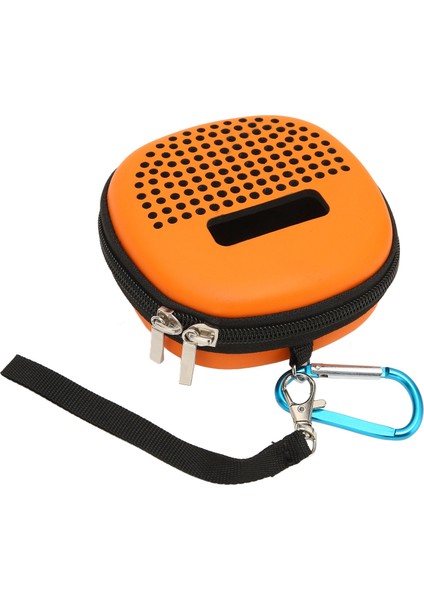 Mikro Bluetooth Hoparlör Kılıfı Darbeye Dayanıklı Çizilmeye Dayanıklı Su Geçirmez Taşınabilir Eva Yarı Sert Kılıf Metal Kancalı Turuncu (Yurt Dışından) modelleri