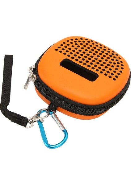 Mikro Bluetooth Hoparlör Kılıfı Darbeye Dayanıklı Çizilmeye Dayanıklı Su Geçirmez Taşınabilir Eva Yarı Sert Kılıf Metal Kancalı Turuncu (Yurt Dışından) indirimleri