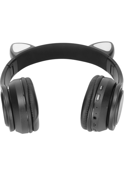 B39 Kedi Kulaklı Bluetooth Kulaklık Sevimli Ayarlanabilir Bas Taşınabilir Kablosuz Bluetooth Kulaklık Ses Kablosu ile Çocuklar Için (Siyah) (Yurt Dışından) fiyatları